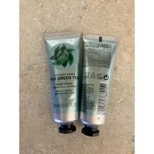 The Body Shop Fuji Green Tea Hand Cream SET 2X 30ml 1 oz NEW Bundle Japan Vegan